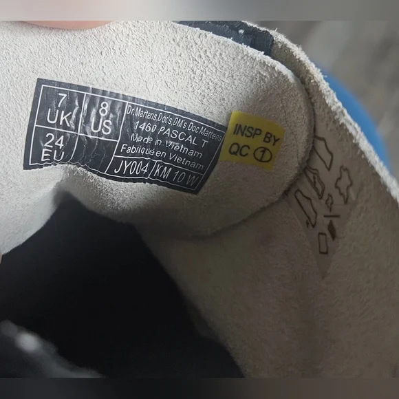 🩷💜Dr. Martens Zip Boots Size 8 Pascal T 🩵💛 - Picture 9 of 10